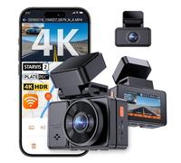 E2 Pro Dash Cam anteriore e posteriore, telecamera posteriore potenziata 2,5K, dash cam per auto 4K+2,5K, controllo vocale, WiFi, GPS, visione notturna, modalità parcheggio 24H, registrazione in loop,
