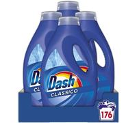 Dash Detersivo Liquido Classico 176 Lavaggi (4x44) -Efficace a Bassa Temperatura