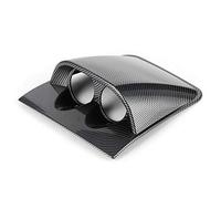 Dash Gauge Pod, Car 52mm Universal 2in ABS Dash Pillar Gauge Triple Hole Meter Mount Staffa di supporto Supporto universale per accessori per auto(Stile in fibra di carbonio)