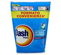 Dash Pods Detersivo Lavatrice In Capsule, Classico, 50 Lavaggi