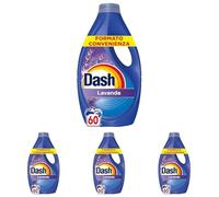 Dash Pods Detersivo In Capsule, 60 Lavaggi, Lavanda, Rimuove Le Macchie, Igienizza, Dona Freschezza, Brillantezza Per I Capi (Confezione da 4)