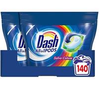 Dash Pods Detersivo Lavatrice 140 Lavaggi Salva Colore Capsule Profumate
