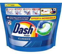 Dash Pods Detersivo Lavatrice Capsule 64 Lavaggi Classico Smacchia Efficace 20C