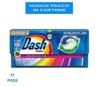 DASH PODS DETERSIVO LAVATRICE CAPSULE MONODOSI LAVAGGIO SALVA COLORE NUOVO PACCO