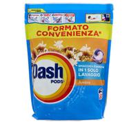 DASH PODS DETERSIVO LAVATRICE AMBRA 50PZ CAPSULE PER BUCATO