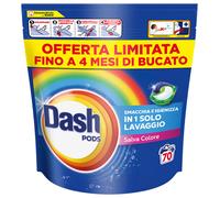 DASH Pods Detersivo Lavatrice in capsule Salva Colore - 70 Lavaggi