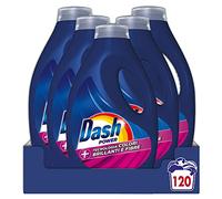 Dash Power Detersivo Lavatrice Liquido, 120 Lavaggi (5x24), Tecnologia Colori Brillanti E Fibre, Extra Efficacia Nel Ringiovanire Le Fibre, Efficace Anche A Bassa Temperatura