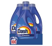 Dash Power Detersivo Liquido Lavatrice, 100 Lavaggi (4x25), Classico, Rimuove Le