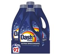Dash Power Detersivo Liquido Lavatrice, 92 Lavaggi (4x23), Extra Smacchiante, Ri