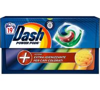 Dash Power Pods 19 Capsule Lavatrice Extra Igienizzante Capi Colorati