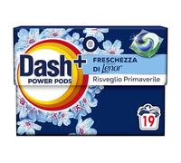 Dash Power Pods Detersivo Lavatrice In Capsule, 19 Lavaggi, Freschezza Di Lenor, Risveglio Primaverile, rimuove addirittura gli odori di sudore vecchi di 7 giorni, per una pulizia impeccabile