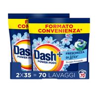 Dash Power Pods Detersivo Lavatrice In Capsule 70 Lavaggi(2x35) Freschezza Di