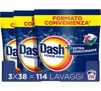 Dash Power Pods Detersivo Lavatrice In Capsule Extra Smacchiante 114 Lavaggi