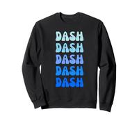 Dash Retro Name Stack Design Felpa