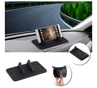 Dash Slip Mat Phone Mount Holder Windshield Car Mount Phone Holder Universal Silicone Gel Car Dashboard Mobile Cradle Stand Strong Suction Firmly Gras