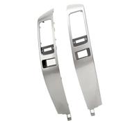 Dashboard A/C Trim Panel Set 2003-2009 for Lexus GX470 and for Toyota for Land for Cruiser for Prado 120, Center Console Air Outlet Bezel Cover Replacement #55474-60040, Silver