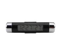 Dashboard Clock, Car Watch, Temperature Gauge, Multifunzionale 2 in 1, Blue Backlight, Air Outlet Mount, Accurate Time and Temperature, Car Accessories, 3.39x0.79 Inches