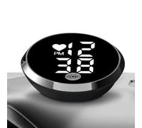 Dashboard Clock For Car | Stick On Clock For Cars Dashboard | LED Time Display Watch Stick On | Motorbike Adhesive Digital Clocks F0r Motorcycle Car Bike Truck Air Vent Dashboards