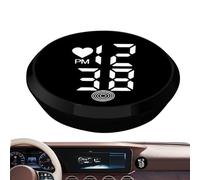 Dashboard Clock For Car | Stick On Clock For Cars Dashboard | LED Time Display Watch Stick On | Motorbike Adhesive Digital Clocks F0r Motorcycle Car Bike Truck Air Vent Dashboards