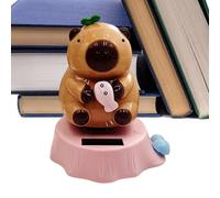 Dashboard Figure - Figure figure Solar Powered | Shaking Head Car Dash Decorations | Solar Swinging Capybara Figuress For Driver SUV RV Trailer Trattore Automobile Vehicle Home Bookshelf Balcony