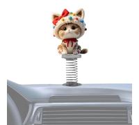 Dashboard Figurines - Cute Acrylic Swinging Cat | Spring Interior Decor