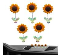 Dashboard Ornament - Desktop Swing Statues Sunflower Car Accessories