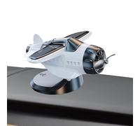 Dashboard Ornament Solar Powered, Car Dashboard Decoration, Small Vehicle Figures, Airplane Collectible Figurines, Auto Truck Accessories, Desk Decor for Home Desktop