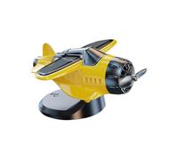 Dashboard Ornament Solar Powered, Car Dashboard Decoration, Small Vehicle Figures, Airplane Collectible Figurines, Auto Truck Accessories, Desk Decor for Home Desktop