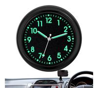Dashboard orologio per gli interni del veicolo - misuratore cronografo bagliore, faccia della console adesiva | Meccanismo di monitoraggio rotondo interno, mini clockwork di attacco dashboard, adesivo