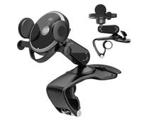 Dashboard Phone Holder, Windshield Car Mount, Foldable Rotating Stand, 360-Degree Adjustment, Secure Grip Design, Ideal for Safe Driving, Road Trips, Automotive Use by Men and Women