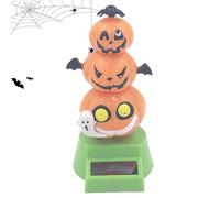 Dashboard Solar Dancing Toys, Halloween Solars Powered Dancing Pumpkin Figures, 2.36x2.05x4.33 Inches Wobble Ornaments for Car Interior Decorations, Cute bobbles head Presents to Kids, Friends