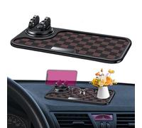 Dashboard Sticky Pad, Non-Slip Car Mat, 11.73x5.83in Multifunctional Organizer Tray, Gripper Design, Forte Adesione per GPS Cell Mobile Trucks Windshield Navigation