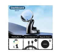 (Dashborad) Supporto magnetico per telefono da auto Qi da 15 W, caricabatterie wireless per iPhone 14,