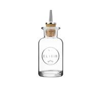 Dashbottle Elixir In Vetro Trasparente Con Tappo Dosatore 0,10 Lt