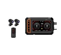 Dashcam, 3 pollici Moto GPS 4K Dashcam Con IP67 Impermeabile Dual Lens Black Box Night Vision Video Recorder Dash Cam(64GB-2K)