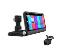 Dashcam, 8 pollici IPS Car DVR Camera GPS 4G FHD 1080P Dash Cam Dual Lens Videoregistratore for auto Visione notturna 24H Park(Without Card)