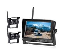 Dashcam, Monitor for auto da 7 pollici Display for retrovisione di backup for camion wireless e telecamera inversa for schermo TV for autobus RV for(2 camera)