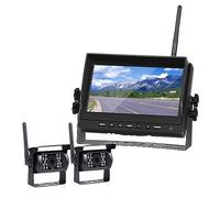 Dashcam, Monitor for auto Wireless IR telecamera for retromarcia parcheggio for camion di for schermo for LCD TFT 12-24V(2 camera)
