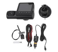Dashcam per auto 1080P con 3 telecamere, anteriore interna, telecamera posteriore 170 gradi, grandangolare ad anello di registrazione G sensore per la sicurezza del veicolo