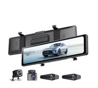 Dashcam per auto, Cam Ultra HD 4 * 1080P 4CH Car DVR 12”Touch IPS Wifi 24H Parking Monitor Night Vision Camera Video Recorder,per le automobili