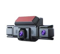 Dashcam per auto, Dashcam 4K A 360 Gradi Con Visione Notturna Ad Alta Definizione, Wi-Fi, Connettività Per Smartphone E Obiettivi Multipli,per le automobili(4K (front+interior)64G)