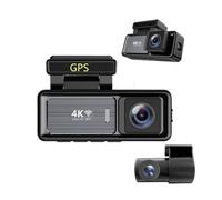 Dashcam per auto, Dashcam 4K Ad Alta Definizione Da 3,2 Pollici Con Doppia Registrazione Anteriore E Posteriore, Visione Notturna WiFi,per le automobili