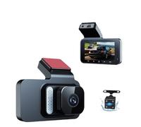 Dashcam per auto, Dashcam Da 3 Pollici HD 1080P Con Doppia Registrazione Anteriore E Posteriore Connettività WiFi Per Smartphone Telecamera Di Retromarcia,per le automobili(Dual recording,32g)