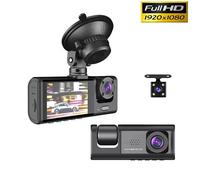 DASHCAM PER AUTO TELECAMERA FULL HD DVR CAR VIDEO CAMERA 1080P RETROMARCIA 3 CAM