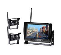 Dashcam, Schermo for camion for monitor for auto wireless da 7 pollici CMOS IR Night Vision Reverse Backup Camera Parking System Display for(2 Camera)