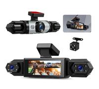 Dashcam SIXTOP 1080P a 4 canali con display IPS da 3,16 pollici | 4 telecamere per una visuale a 360°
