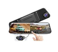 Dashcam, Specchio for auto DVR GPS 1080P Dual Cam Touch Screen da 11,8 pollici Retrovisore Dash Stream Media Videoregistratore Visione notturna