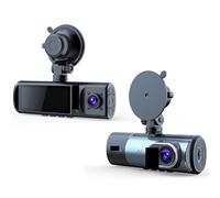 Dashcam, Videoregistratore Per Auto A 3 Obiettivi Telecamera 1080P Cam Che Guida DVR GPS Per Visione Notturna A Infrarossi 4K Ultra HD WIFI,per le automobili