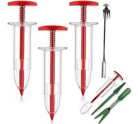 DASHENRAN 6 mini spargitori per semi, mini dispenser per semi, strumento per piantare piccoli semi, set manuale per piantine, seminatrice manuale e spargitore, seminatore portatile per piccoli semi