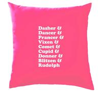 Dasher & Dancer Natale Renna Lista - Cuscino - Rudolph Natale Divertente
